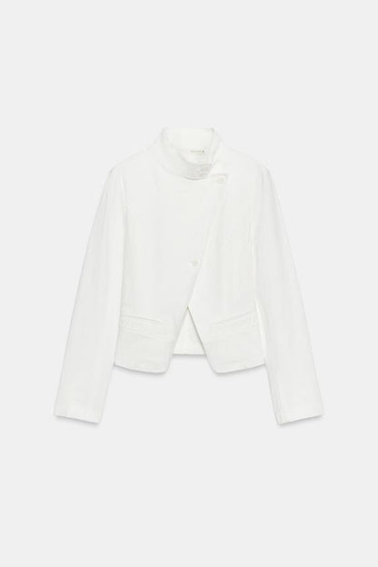 Veste croisée en ramie