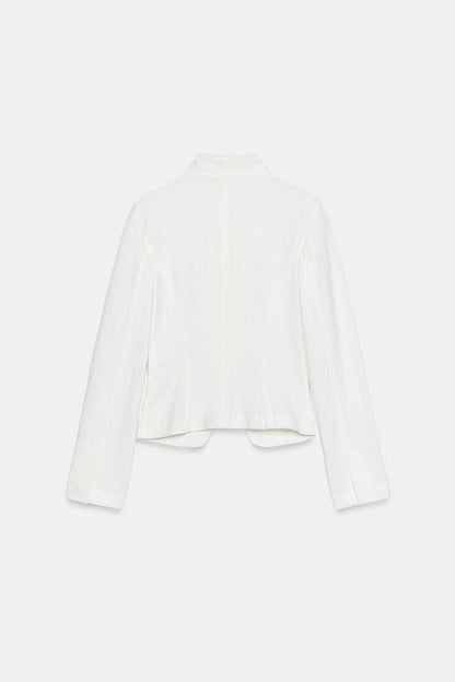 Veste croisée en ramie