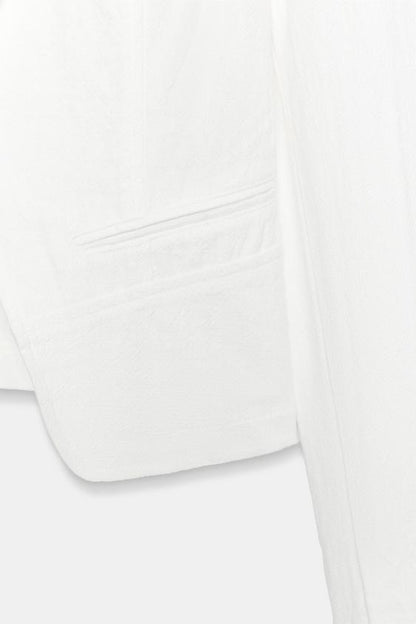Veste croisée en ramie