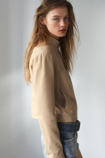 Veste effet délavé