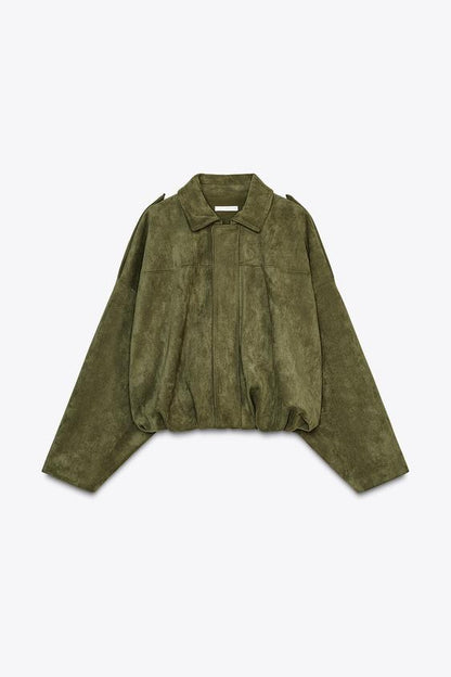 Veste effet suédine