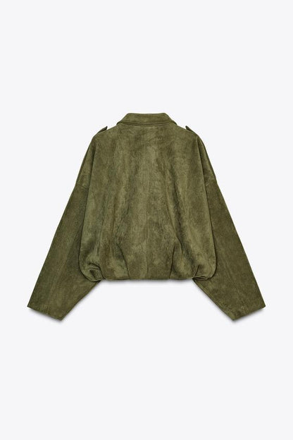 Veste effet suédine