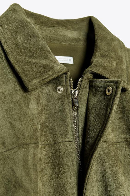 Veste effet suédine