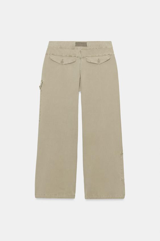 Pantalon cargo lien à nouer