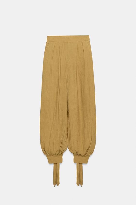 Pantalon bouffant avec nœuds