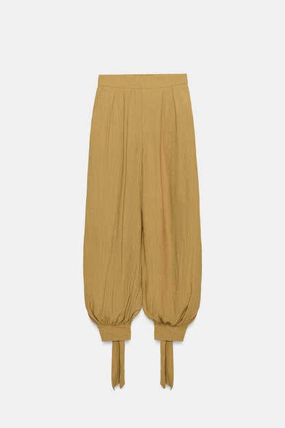 Pantalon bouffant avec nœuds