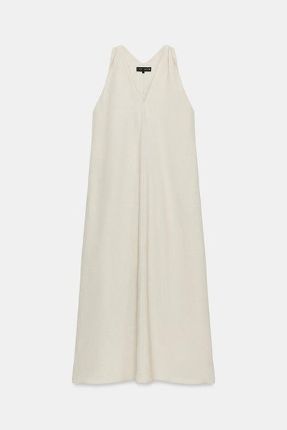 Robe midi texturée à volume