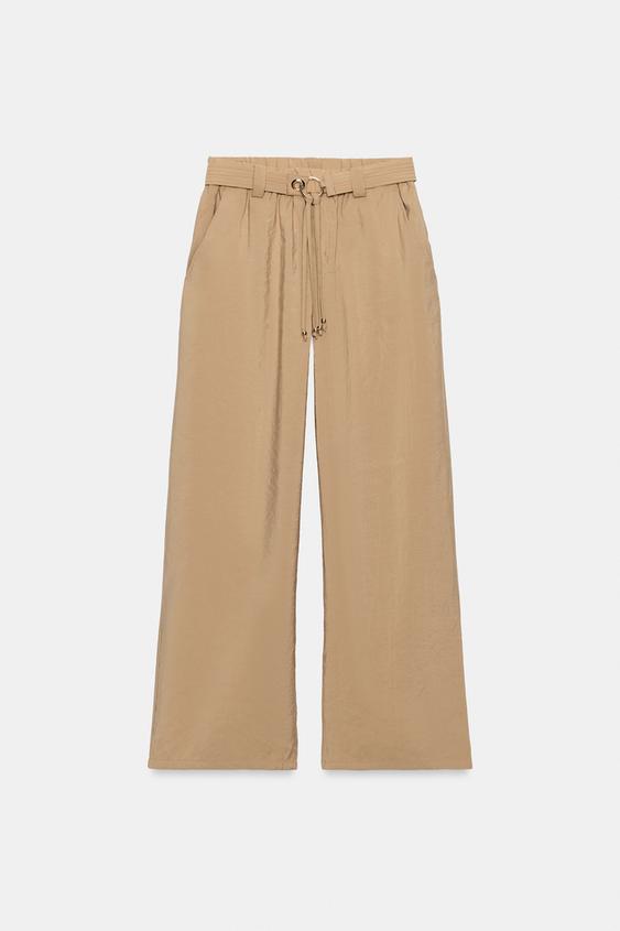 Pantalon droit avec ceinture