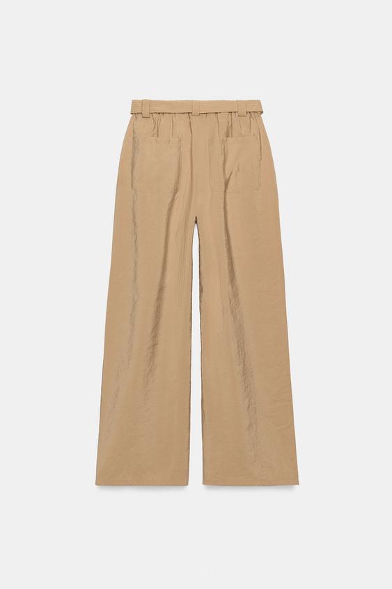 Pantalon droit avec ceinture