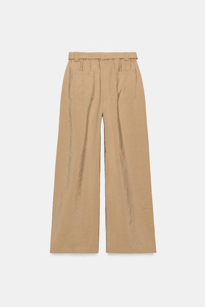 Pantalon droit avec ceinture