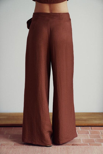 Pantalon paréo avec nœud
