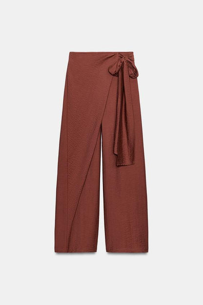 Pantalon paréo avec nœud