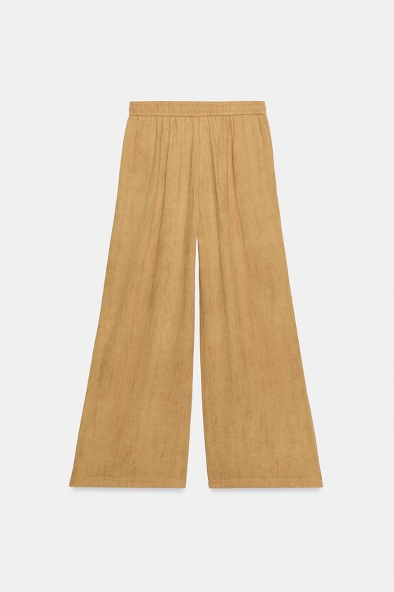 Pantalon large à cordon