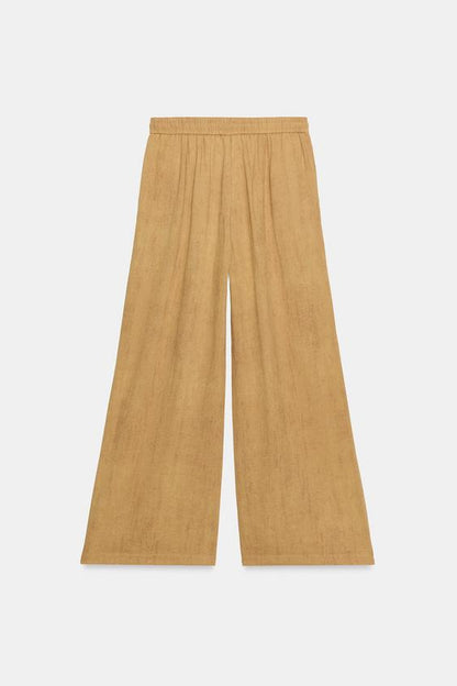 Pantalon large à cordon