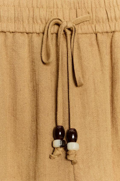 Pantalon large à cordon
