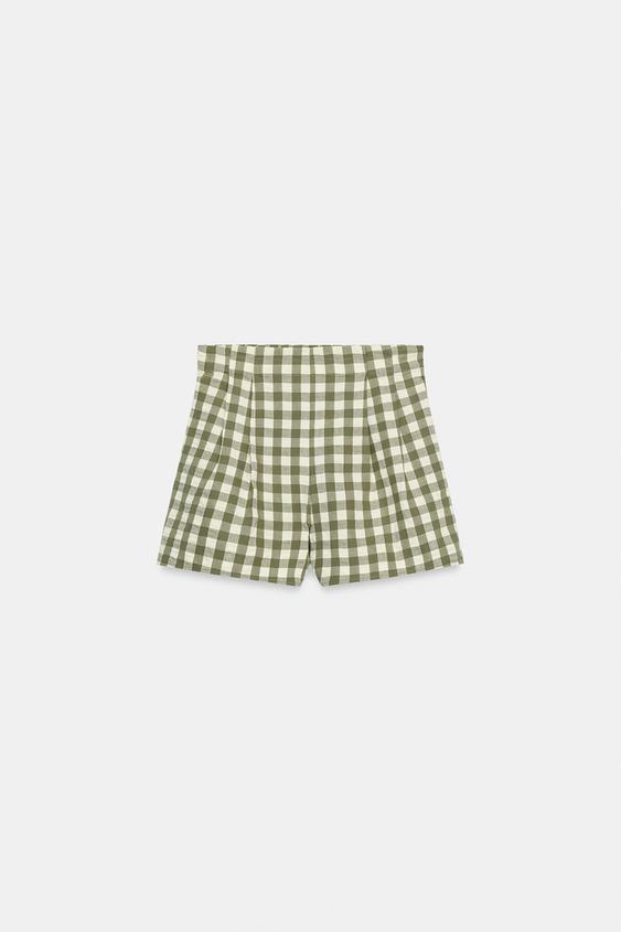 Short à carreaux vichy