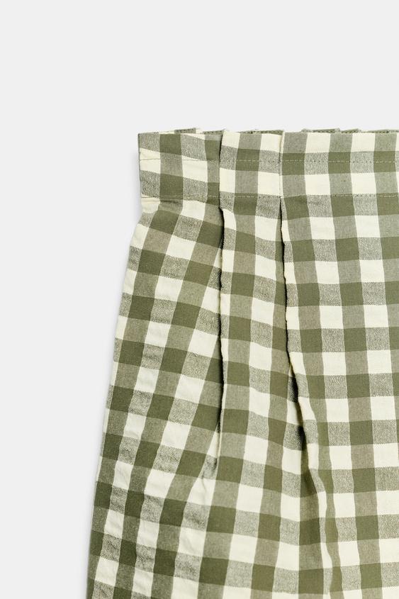 Short à carreaux vichy