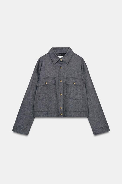 Veste à chevrons et poches