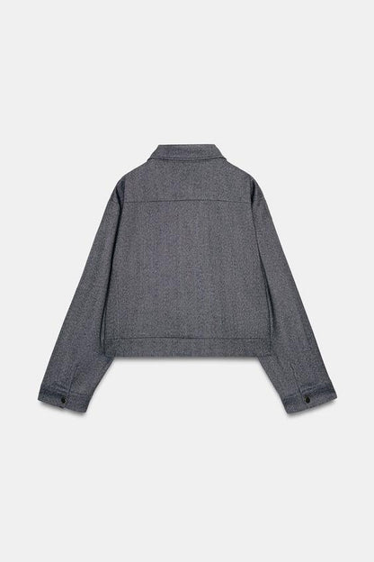 Veste à chevrons et poches
