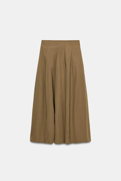 Jupe midi en nylon