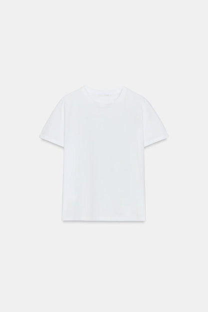 T-shirt texturé en coton