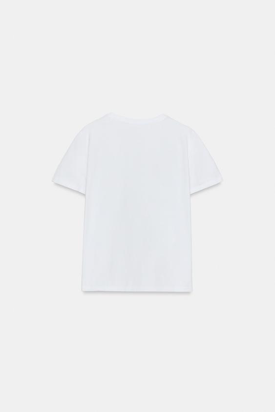 T-shirt texturé en coton
