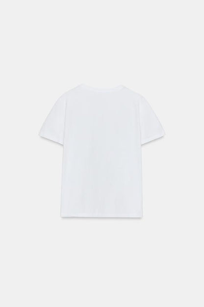 T-shirt texturé en coton