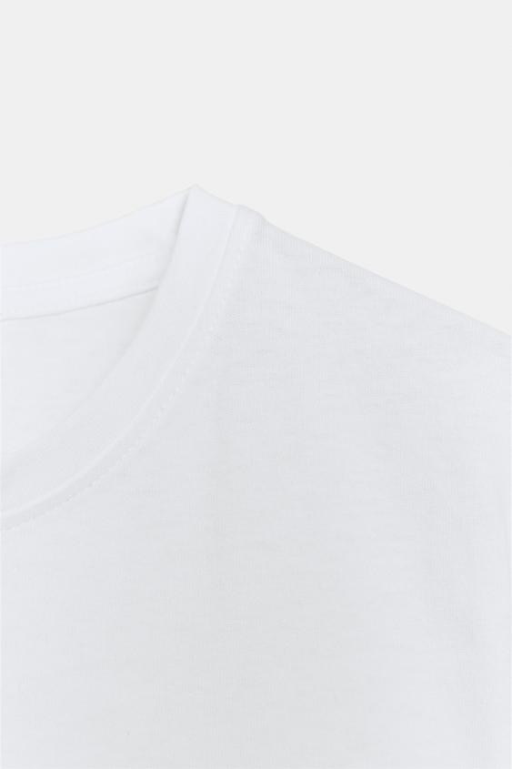 T-shirt texturé en coton