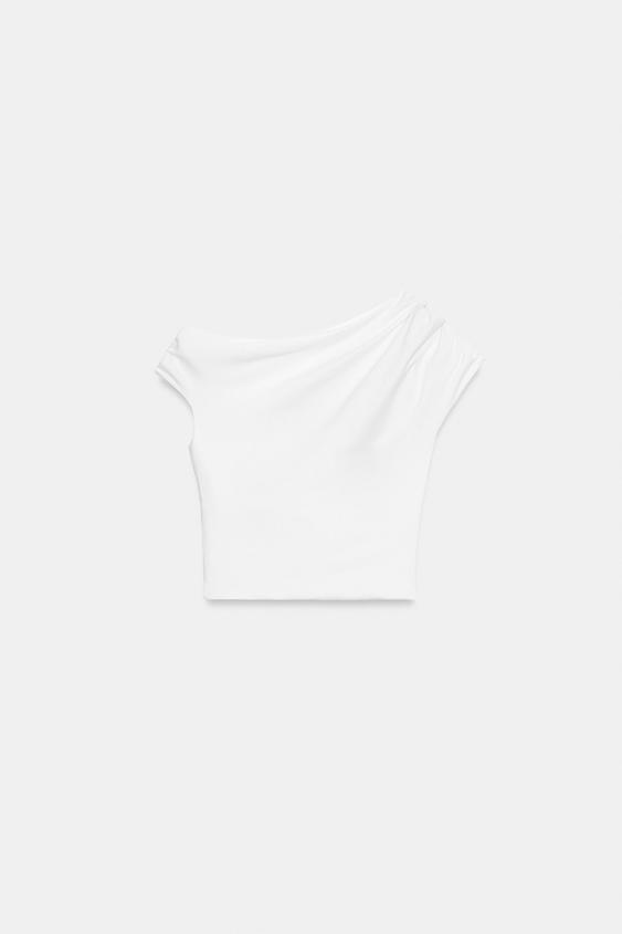 Top asymétrique drapé