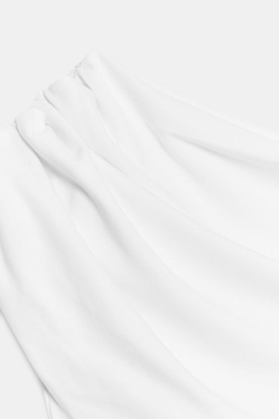 Top asymétrique drapé