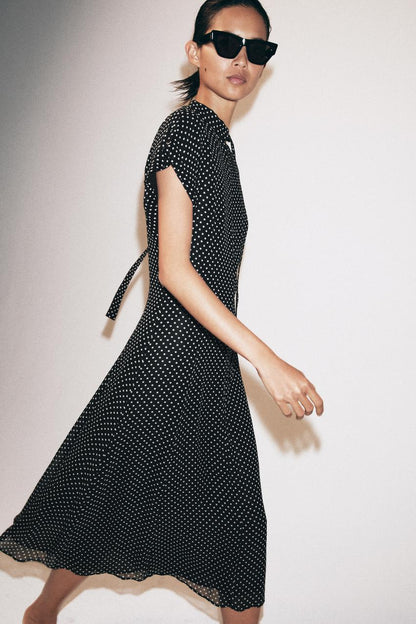 Robe midi à pois ZW Collection