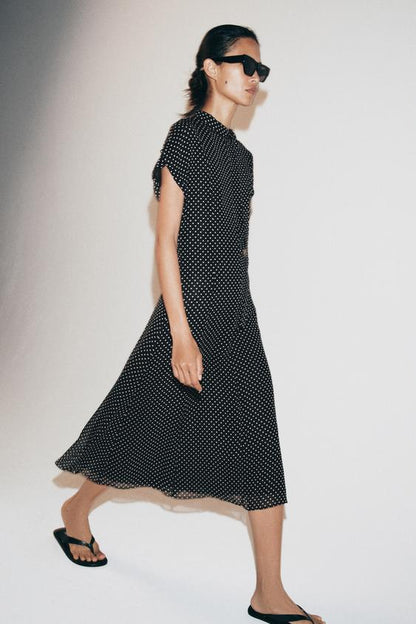 Robe midi à pois ZW Collection