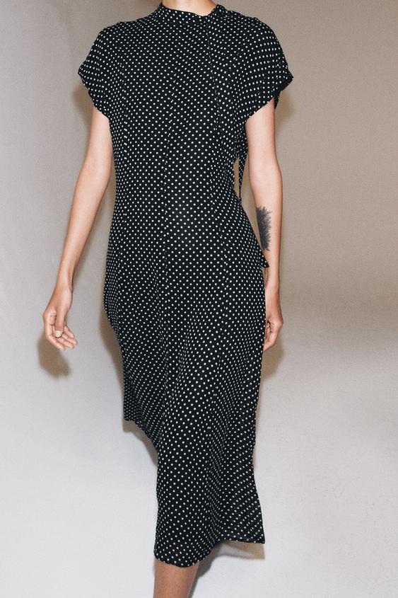 Robe midi à pois ZW Collection