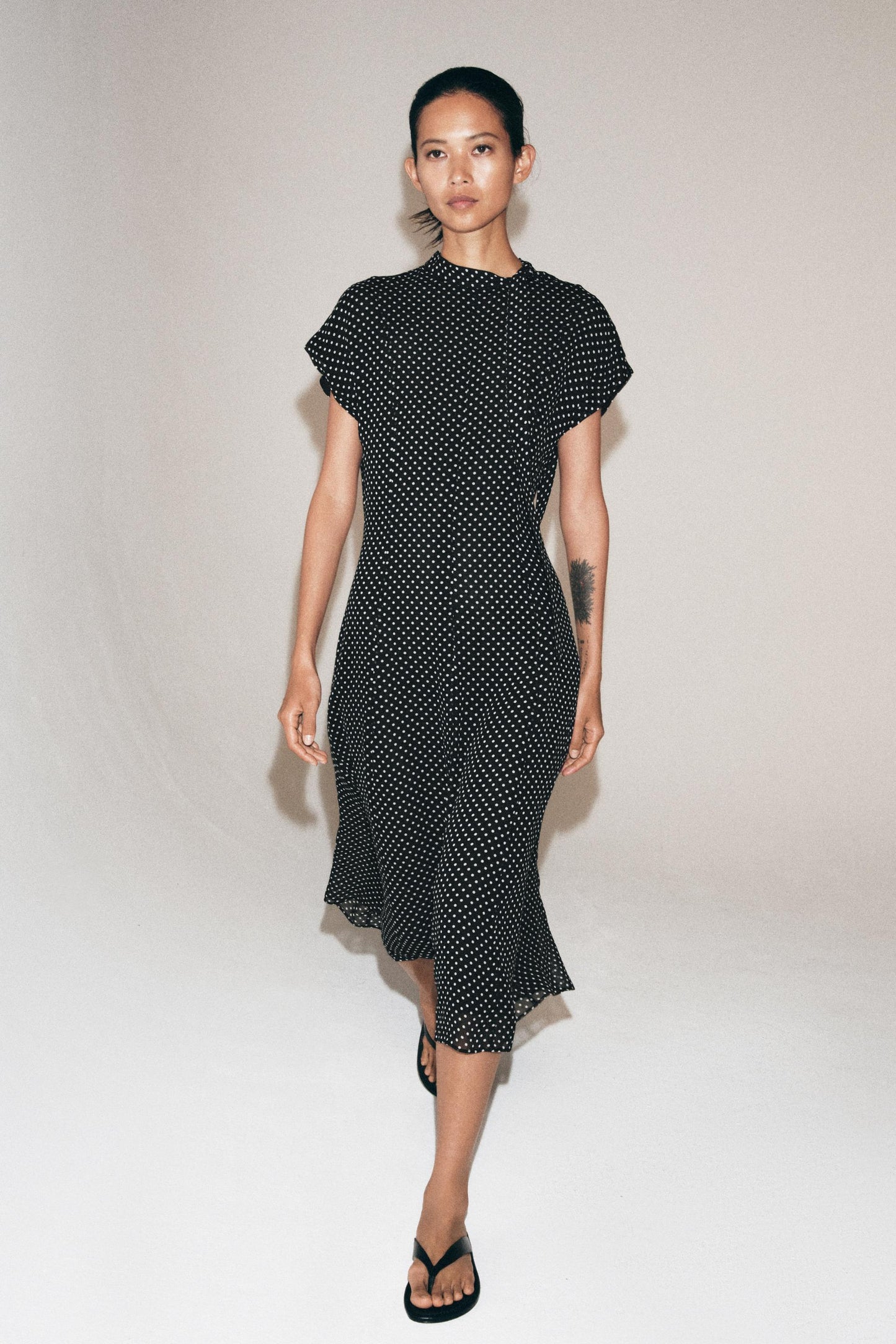 Robe midi à pois ZW Collection
