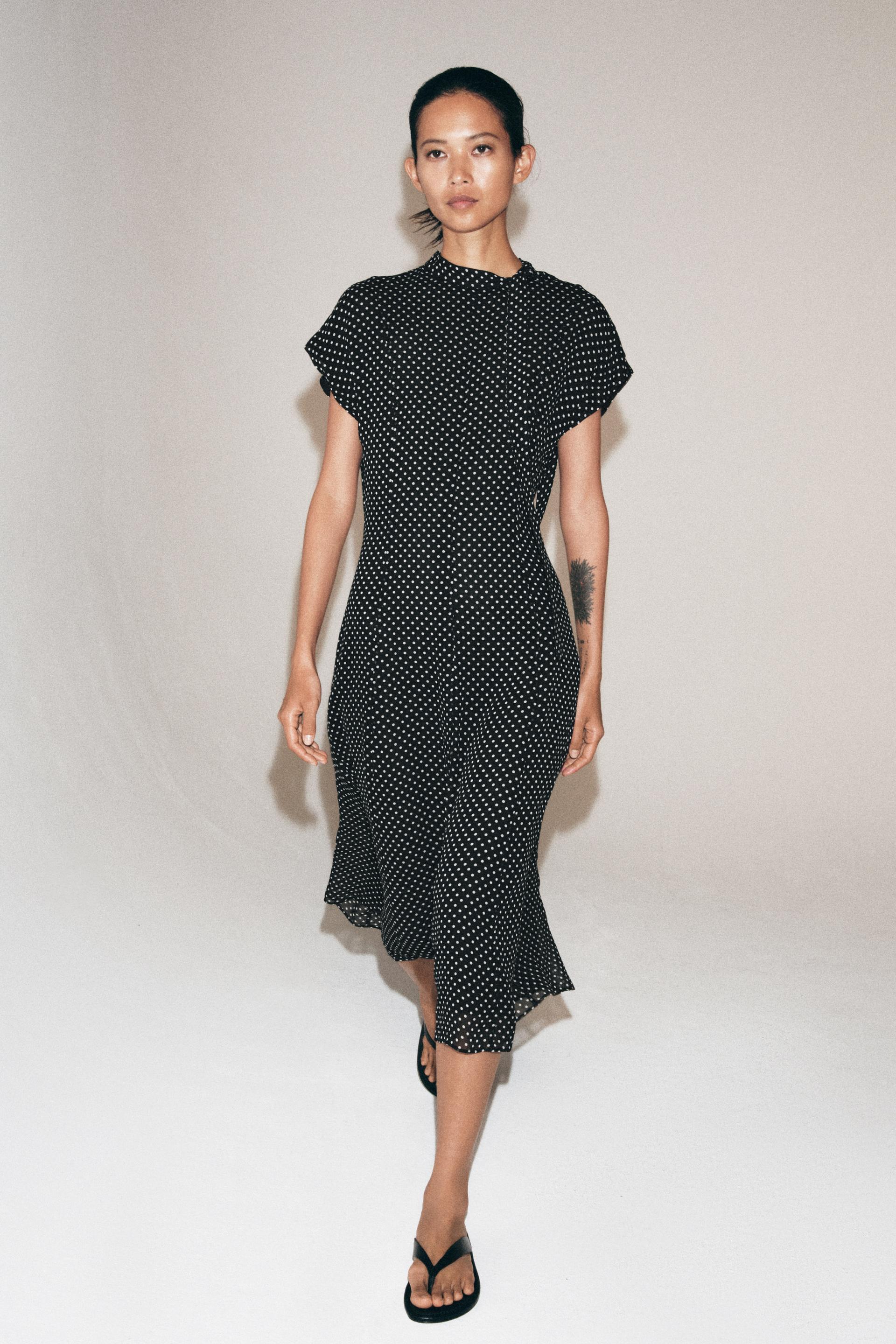 Robe midi à pois ZW Collection