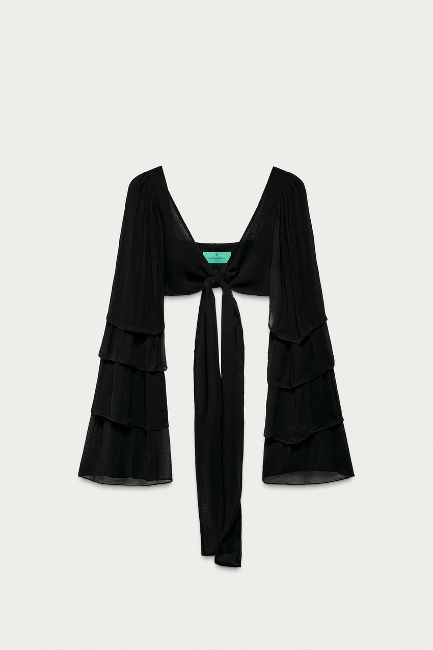 Top à volants Marisa Berenson x Zara