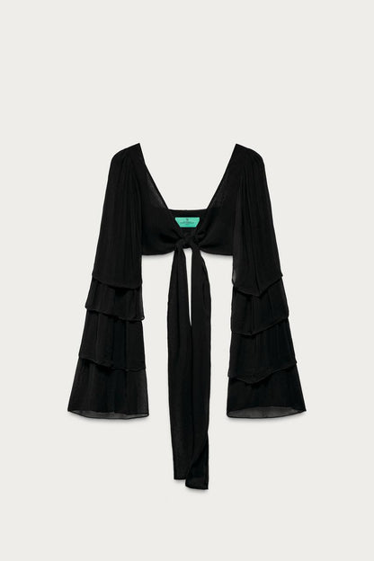 Top à volants Marisa Berenson x Zara