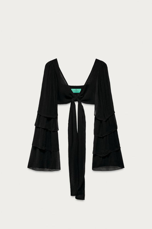 Top à volants Marisa Berenson x Zara