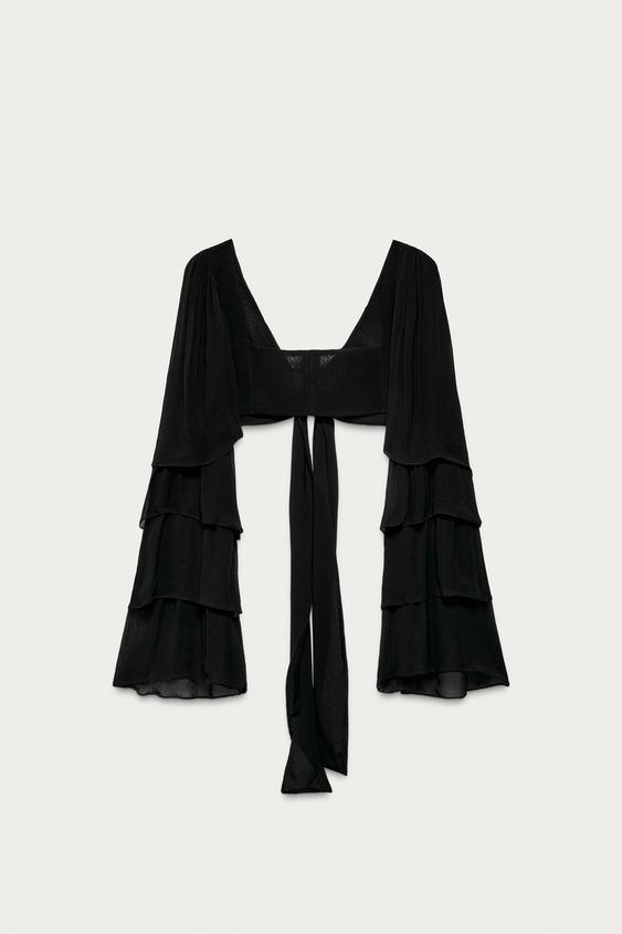 Top à volants Marisa Berenson x Zara