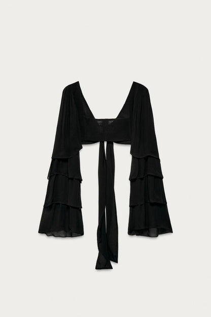 Top à volants Marisa Berenson x Zara