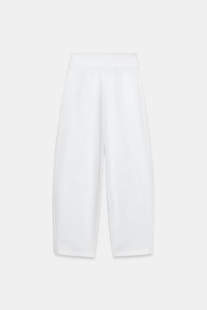 Pantalon coupe ballon à plis