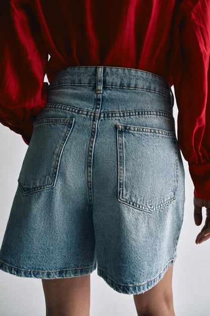 Short en denim taille haute ZW Collection