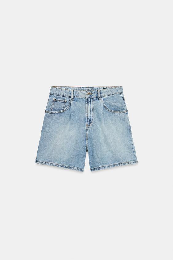 Short en denim taille haute ZW Collection