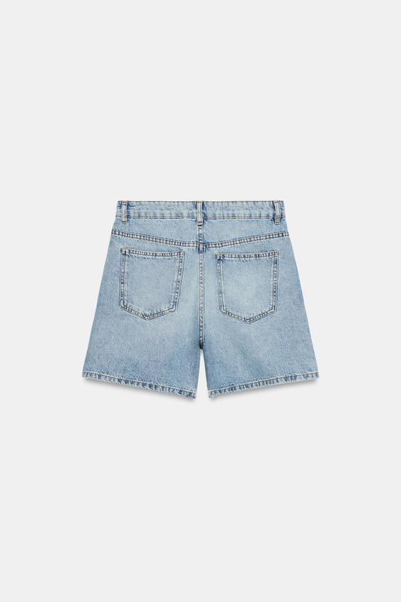 Short en denim taille haute ZW Collection