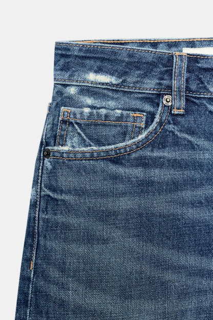 Bermuda en denim TRF taille mi-haute