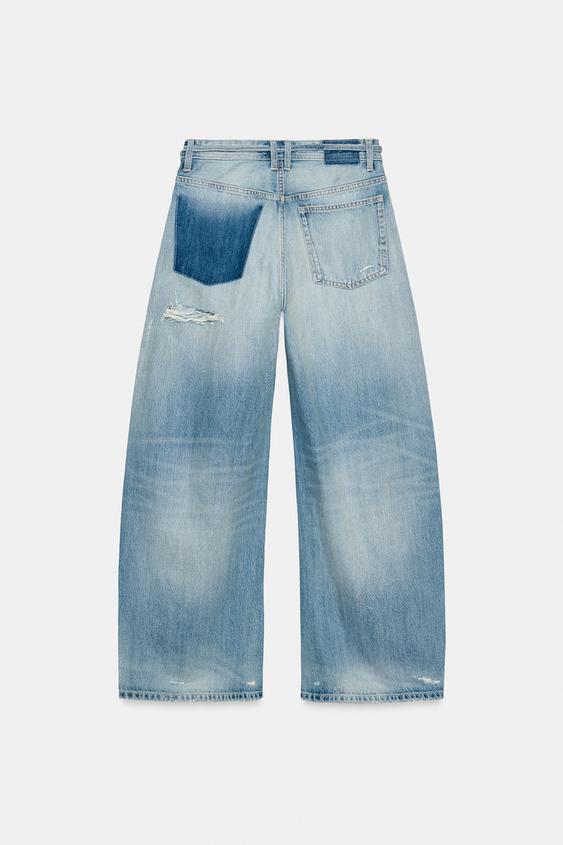 Jean TRF baggy déchiré taille mi-haute