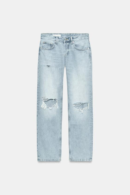 Jean TRF droit taille basse déchiré