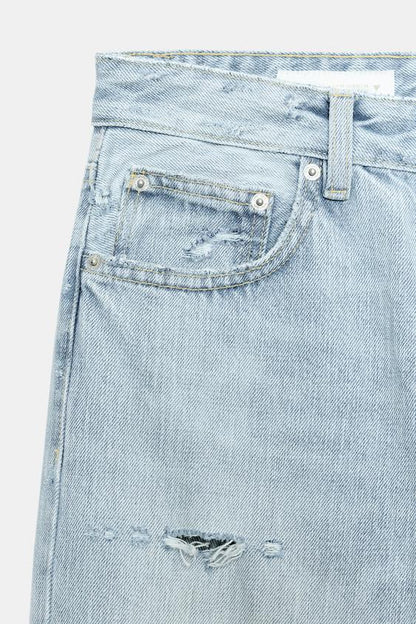 Jean TRF droit taille basse déchiré