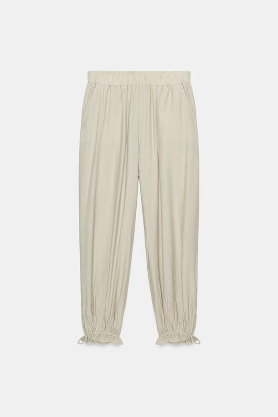 Pantalon bouffant à taille élastique