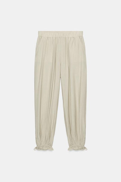 Pantalon bouffant à taille élastique